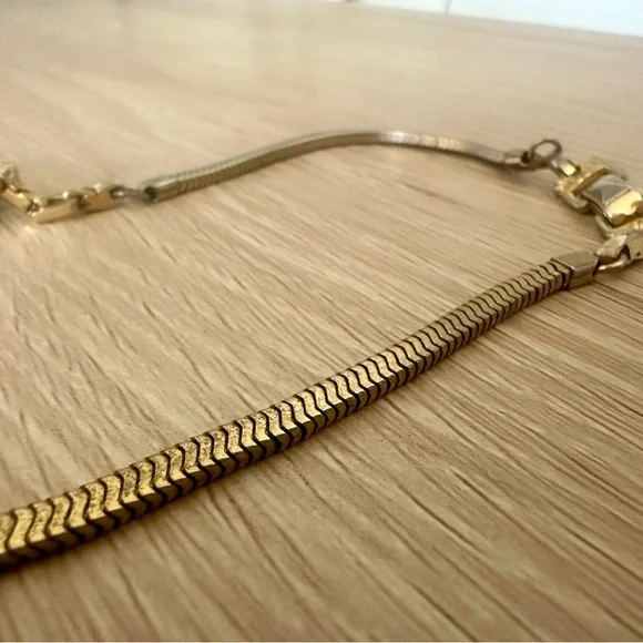 🥂SOLD🥂Vintage Crystal Barclay Signed Necklace, Gold-Tone Emerald Amber, 15” - Picture 7 of 13